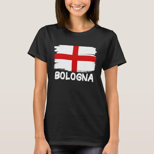 Coole Bologna-Flagge T-Shirt (Vorderseite)