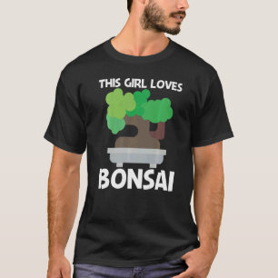 Coole Bonsai für Mädchen Kinder Pflanze Garten T-Shirt