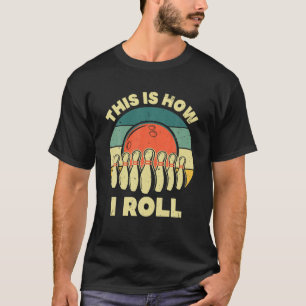 Coole Bowling Art for Men Bowler Track Bowlin T-Shirt