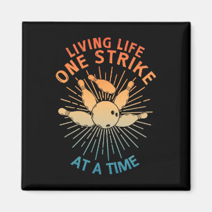 Coole Bowling Art for Men Women Kids Strike Team G Magnet