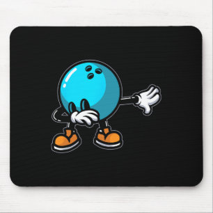 Coole Bowling Art für Männer Jugendliche Kinder Bo Mousepad