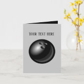 Coole Bowling-Liebhaber hinzufügen Karte (Gelbe Blume)