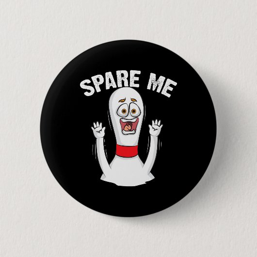 Coole Bowling-Neuheit für Männer Frauen Bowling-Te Button (Vorderseite)