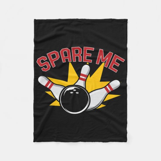 Coole Bowling-Neuheit für Männer Frauen Bowling-Te Fleecedecke (Vorderseite)