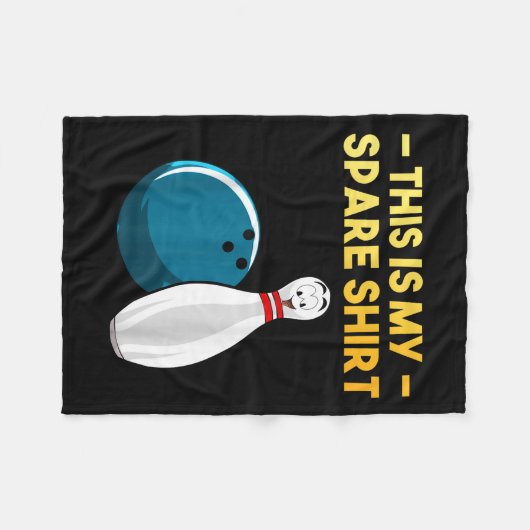 Coole Bowling-Neuheit für Männer Frauen Bowling-Te Fleecedecke (Vorderseite (Horizontal))