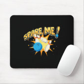 Coole Bowling-Neuheit für Männer Frauen Bowling-Te Mousepad (Mit Mouse)
