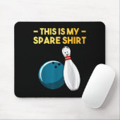 Coole Bowling-Neuheit für Männer Frauen Bowling-Te Mousepad (Mit Mouse)