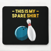 Coole Bowling-Neuheit für Männer Frauen Bowling-Te Mousepad (Vorne)