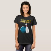 Coole Bowling-Neuheit für Männer Frauen Bowling-Te T-Shirt (Vorne ganz)