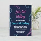 coole Bowling-Party Einladungen (Stehend Vorderseite)