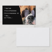Coole Boxerhundegeschäftskarte Visitenkarte (Vorne/Hinten)