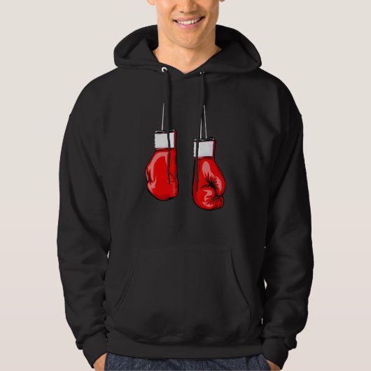 Coole Boxhandschuhe für Boxerkämpfer Frauen B Hoodie (Vorderseite)