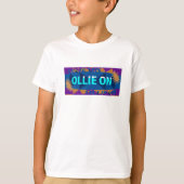 Coole Boys "Ollie On" Skateboarding T - Shirt (Vorderseite)