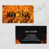 Coole Brandnovelistenkarte Visitenkarte (Vorne/Hinten)