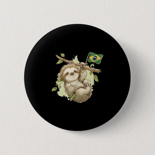 Coole brasilianische Kleidung für Jungen und Mädch Button (Vorderseite)