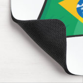 Coole Brasilien-Flagge Mousepad (Ecke)