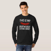 Coole Bratwurst für Männer Wurst Hackfleisch/Fasch T-Shirt (Vorne ganz)