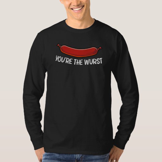 Coole Bratwurst für Männer Wurst Hackfleisch/Fasch T-Shirt (Vorderseite)