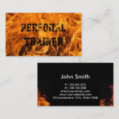 Coole brennende Feuer-Trainer-Geschäfts-Karte Visitenkarte (Vorne/Hinten)