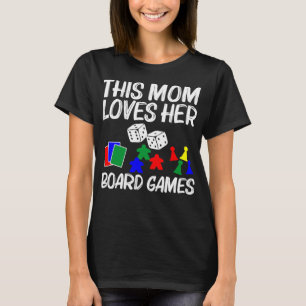 Coole Brettspiele Kunst für Mama Mutter Karte T-Shirt