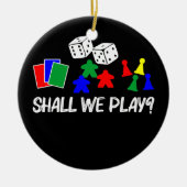 Coole Brettspiele Kunst für Männer - Frauenkarte Keramik Ornament (Vorne)