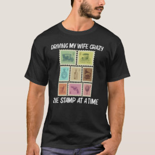 Coole Briefmarke für Männer Vater Briefmarke Samme T-Shirt