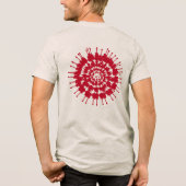 coole Briefmarke / Gitarre Tri-Blend Shirt (Rückseite)