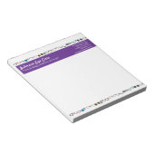 Coole Brille und Kontaktlinsen Augenpflege Notizblock (angewinkelt)