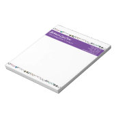 Coole Brille und Kontaktlinsen Augenpflege Notizblock (Rotiert)