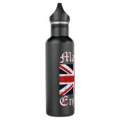 Coole britische Flagge Union Jack Made in Englan Edelstahlflasche (Links)