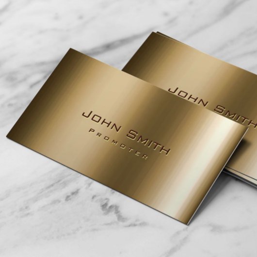 Coole Bronze-Werbekarte Visitenkarte