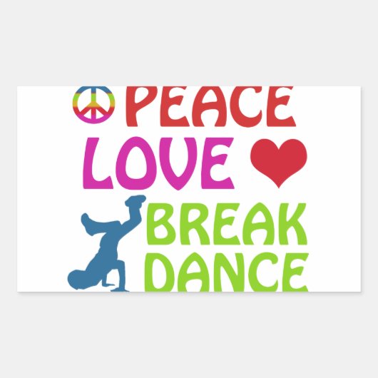Coole Bruchtanzentwürfe Rechteckiger Aufkleber (Vorderseite)