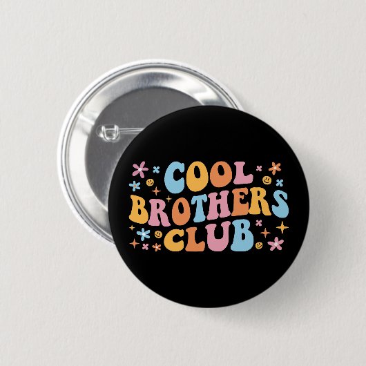 Coole Brüder Club III Button (Vorne & Hinten)