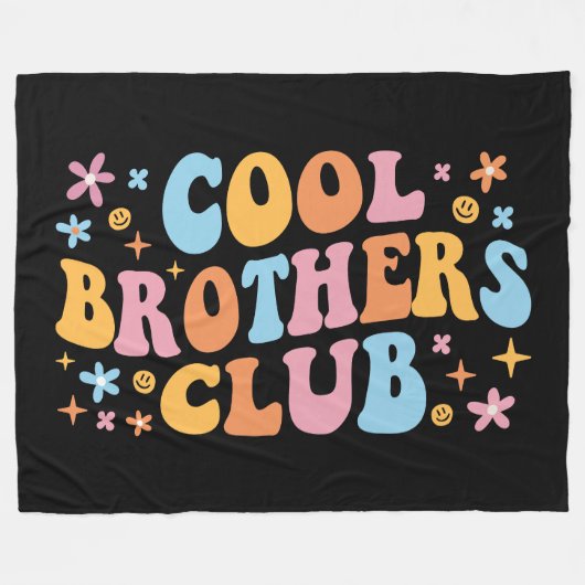 Coole Brüder Club III Fleecedecke (Vorderseite (Horizontal))