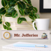 Coole Bücher für Kaffeelehrer Namensplakette
