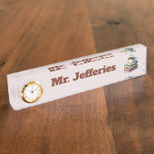 Coole Bücher für Kaffeelehrer Namensplakette (Seite)