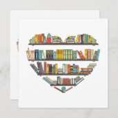 Coole Bücher lesen Männer Frauen buchen Lover Alph Einladung (Vorne/Hinten)