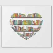 Coole Bücher lesen Männer Frauen buchen Lover Alph Geschenkpapier (Flach)