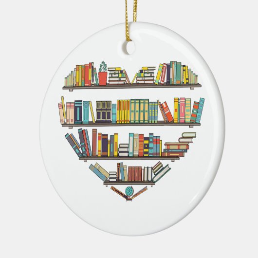 Coole Bücher lesen Männer Frauen buchen Lover Alph Keramik Ornament (Links)