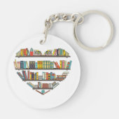 Coole Bücher lesen Männer Frauen buchen Lover Alph Schlüsselanhänger (Rückseite)