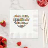 Coole Bücher lesen Männer Frauen buchen Lover Alph Serviette (Beispiel)