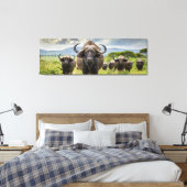 Coole Buffalo-Leinwanddruck! Leinwanddruck (Insitu (Schlafzimmer))