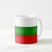 Coole bulgarische Flagge Kaffeetasse (VorderseiteRechts)
