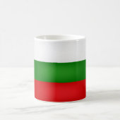 Coole bulgarische Flagge Kaffeetasse (Mittel)