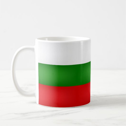 Coole bulgarische Flagge Kaffeetasse (Links)