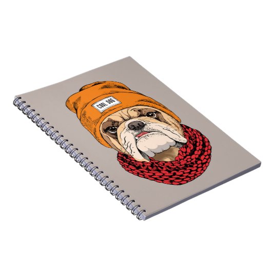 Coole Bulldogge Notizblock (Rechte Seite)