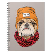 Coole Bulldogge Notizblock (Vorderseite)