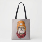 Coole Bulldogge Tasche (Vorderseite)