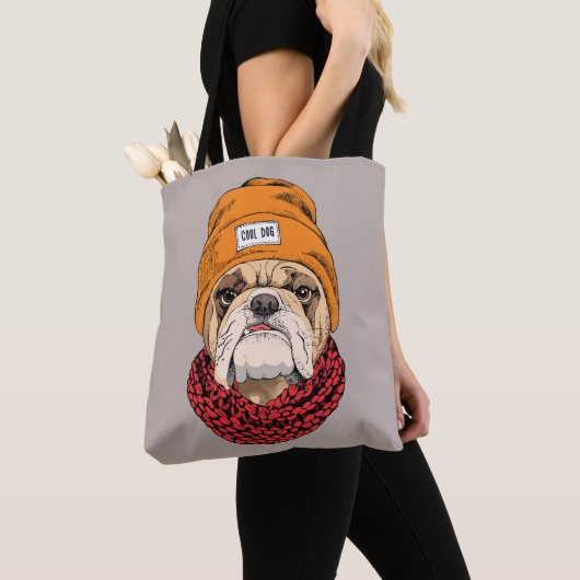 Coole Bulldogge Tasche (Von Nahem)