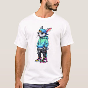 Coole Bunny Kaninchen Sonnenbrille Ostertag Für Ju T-Shirt